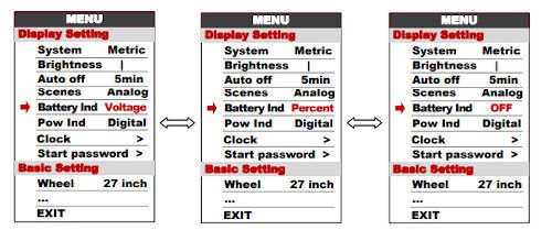 Jauge batterie vélo électrique Jauge batterie LITHIUM ION vélo électrique