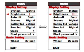 Luminosité écran LCD 850C Ecran pour vélo électrique équipé d'un kit de conversion vélo BBS Bafang