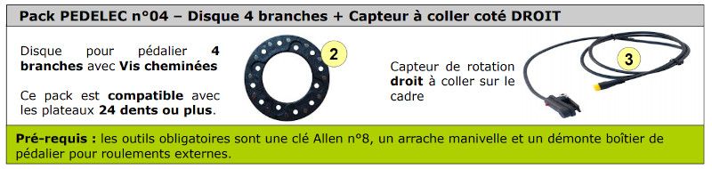 Pedelec n°04 détecteur de pédalage pour vélo électrique