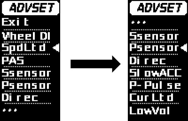 Menu paramétrage écran LCD Menu paramétrage écran LCD