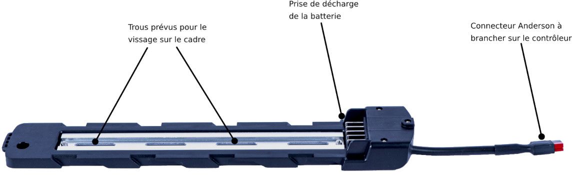 Platine de fixation batterie vélo Platine de fixation batterie vélo