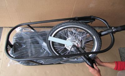 Montage remorque à vélo électrique Montage remorque à vélo électrique