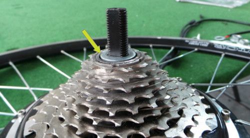 Mise en place rondelles roue libre de vélo Mise en place rondelles roue libre de vélo