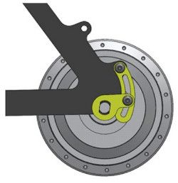 Torque arm roue arrière Torque arm roue arrière vélo électrique
