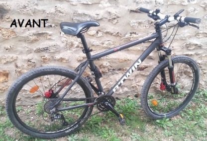 Mon VTC Btwin avec un moteur pédalier BBS VTT-BBS