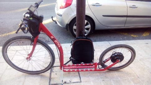 Ma trottinette Kostka avec un moteur avant Speed trott-kostka